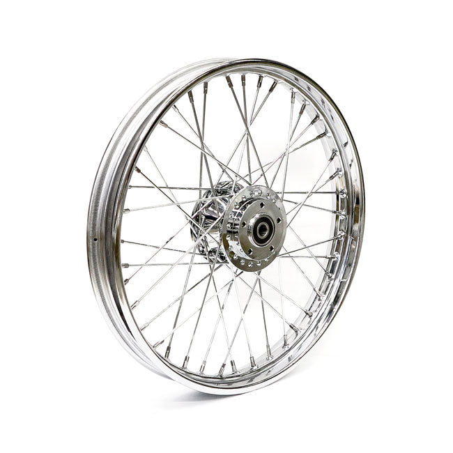 2.15 X 21 Front Wheel 40 Spokes Chrome Front Wheels 21 Inch Mcs