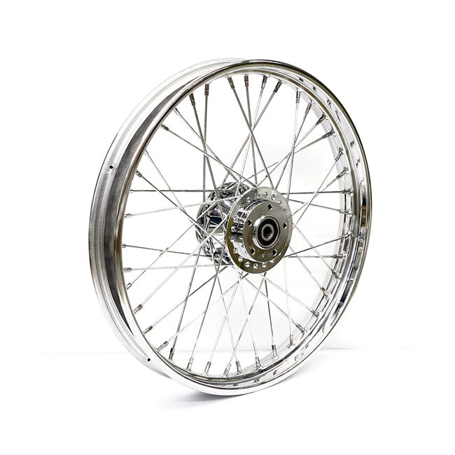2.15 X 21 Front Wheel 40 Spokes Chrome Front Wheels 21 Inch Mcs