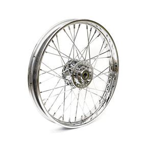 2.15 X 21 Front Wheel 40 Spokes Chrome Front Wheels 21 Inch Mcs