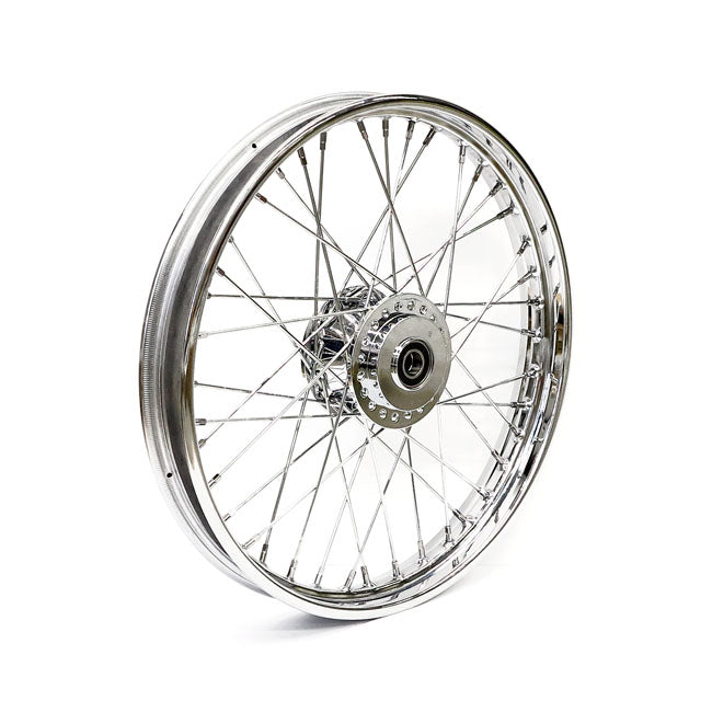 2.15 X 21 Front Wheel 40 Spokes Chrome Front Wheels 21 Inch Mcs