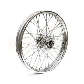 2.15 X 21 Front Wheel 40 Spokes Chrome Front Wheels 21 Inch Mcs