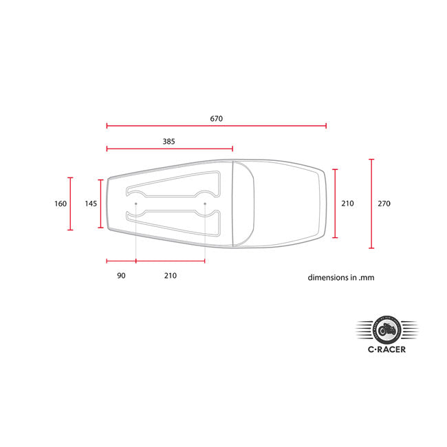 C-Racer, Bolntor SCR5 Flat Track seat. Dark brown SEATS C Racer