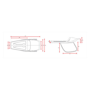 C-Racer, Bolntor SCR5.1 Flat Track seat. Dark brown SEATS C Racer
