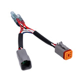 NAMZ, Y-adapter connector. 6-pin. Gray Namz