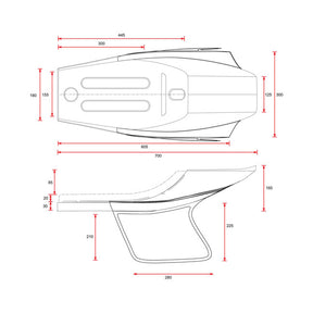 C-Racer, Flat Racer SCR14.1 seat. Black SEATS C Racer
