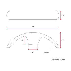 C-Racer universal 17/18" front fender No1 FENDER FRONT C Racer