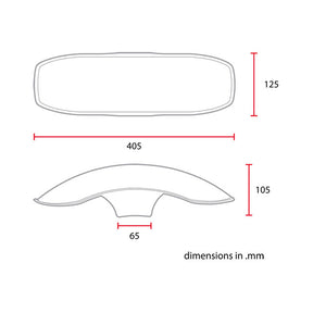C-Racer universal 17/18" front fender No2 S FENDER FRONT C Racer