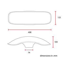C-Racer universal 17/18" front fender No3 S FENDER FRONT C Racer