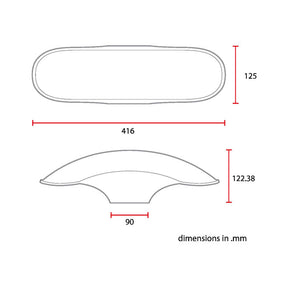 C-Racer universal 17/18" front fender No4 S FENDER FRONT C Racer