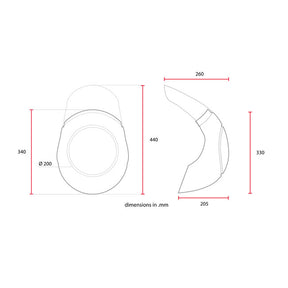 C-Racer universal Cafe Racer mask No1 HEADLAMP MASK KITS C Racer