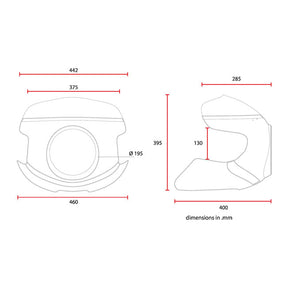 C-Racer universal Cafe Racer mask No7.2 HEADLAMP MASK KITS C Racer