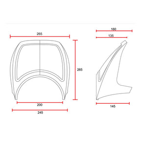C-Racer universal Cafe Racer front mask No10 HEADLAMP MASK KITS C Racer