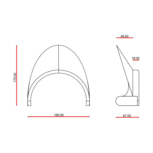 C-Racer universal Cafe Racer front mask No11 HEADLAMP MASK KITS C Racer