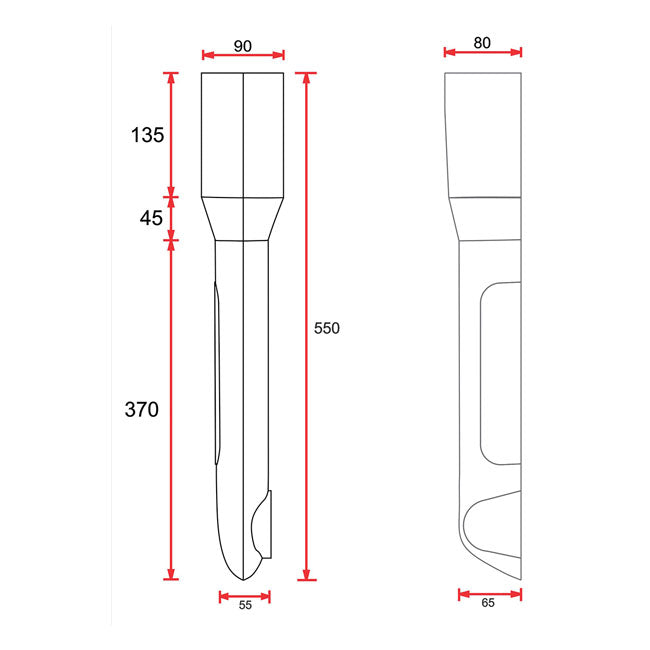 C-Racer Universal fork guards No1 FORK COVER KITS C Racer