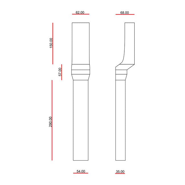 C-Racer Universal fork guards No2 FORK COVER KITS C Racer