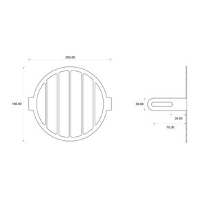 C-Racer universal headlight grill No2 Bars HEADLAMP GRILLS C Racer