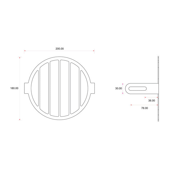 C-Racer universal headlight grill No2 Bars HEADLAMP GRILLS C Racer