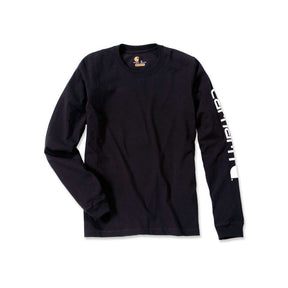 Carhartt Sleeve Logo Long Sleeve, Black T-Shirt Long Sleeve Carhartt S