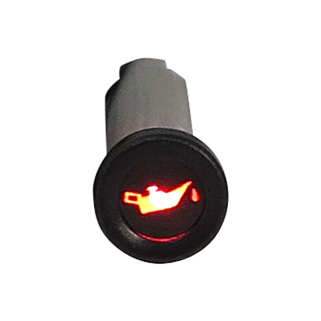 3/8 Indicator Light. Red, With ''Oil Can'' Symbol Indicator Lights Mcs