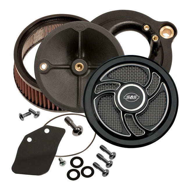 S&S Stealth, Torker air cleaner kit black Air Cleaner S&S