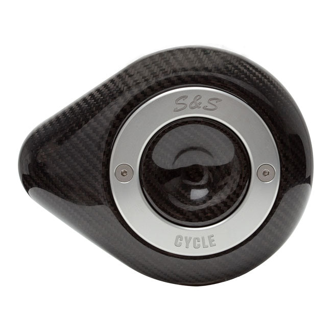 S&S Cycle Stealth Air Cleaner Cover, Carbon Fiber Air Cleaner Cover S&S Cycle