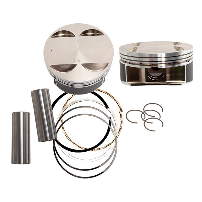 S&S, M8 114" to 128" big bore piston kit. Std PISTONS AND RINGS KITS S&S