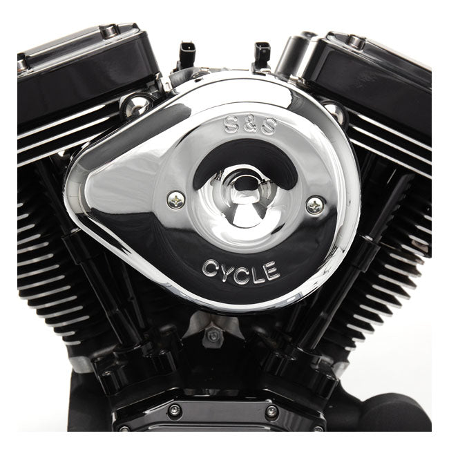 S&S Stealth, chrome teardrop air cleaner kit Air Cleaner S&S