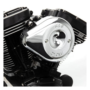 S&S Stealth, chrome teardrop air cleaner kit Air Cleaner S&S