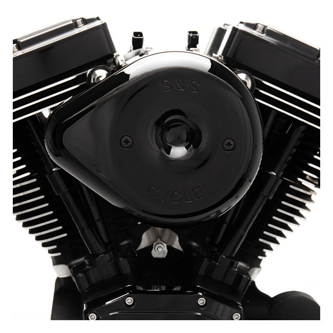 S&S Stealth, black teardrop air cleaner kit Air Cleaner S&S