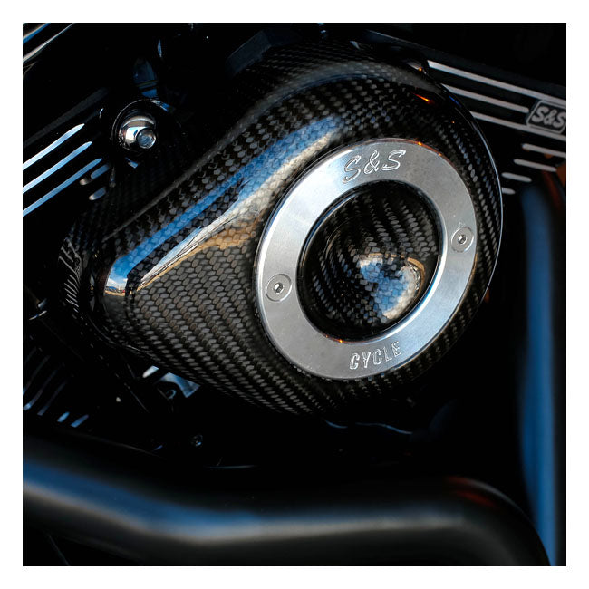 S&S Stealth, carbon teardrop air cleaner kit Air Cleaner S&S