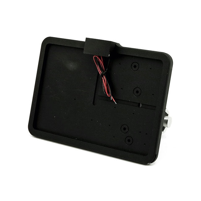 Cpv, ''Slide In'' License Plate Bracket. Side Mount, Black License Plate Brackets Cpv