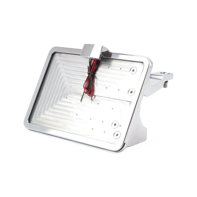 Cpv, ''Slide In'' License Plate Bracket. Side Mount, Polished License Plate Brackets Cpv