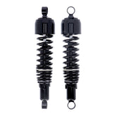 Emgo, shock absorber set. With shroud. Black SHOCK ABSORBERS Emgo