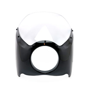 Cafe Racer Style Mini Fairing. Black Fairings Mcs