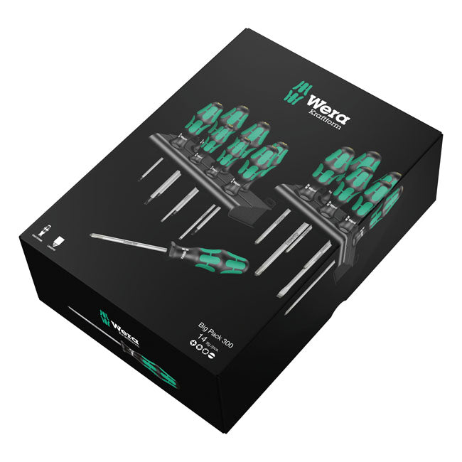 Wera screwdriver set 14 pcs. Kraftform 300 plus big pack Screwdrivers Wera