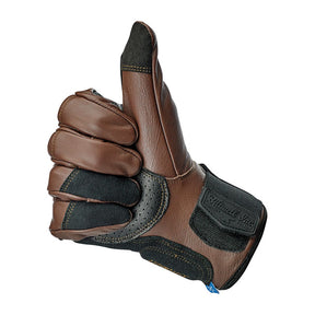 Biltwell Belden gloves chocolate/black GLOVES Biltwell