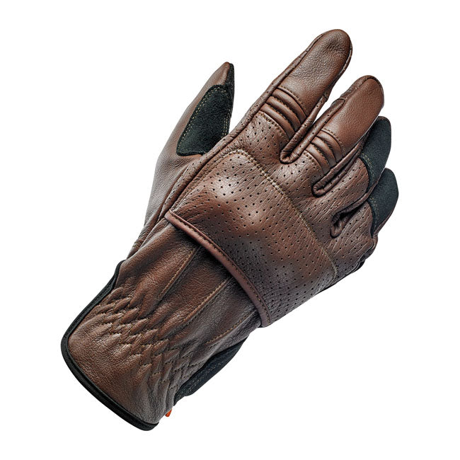 Biltwell Borrego gloves chocolate/black CE appr. GLOVES Biltwell