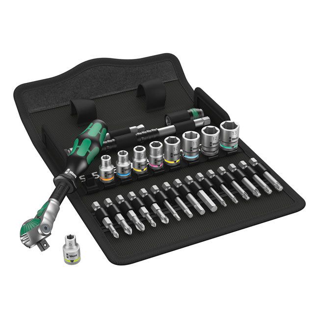 Wera Zyklop ratchet kit 28 pcs. 1/4" drive Metric sizes TOOLS SOCKET SET Wera