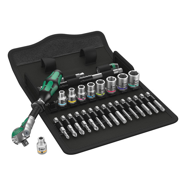 Wera Zyklop ratchet kit 28 pcs. 1/4" drive US Sizes TOOLS SOCKET SET Wera