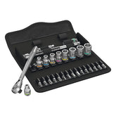 Wera Zyklop ratchet switch kit 28 pcs. 1/4" drive - Metric TOOLS SOCKET SET Wera