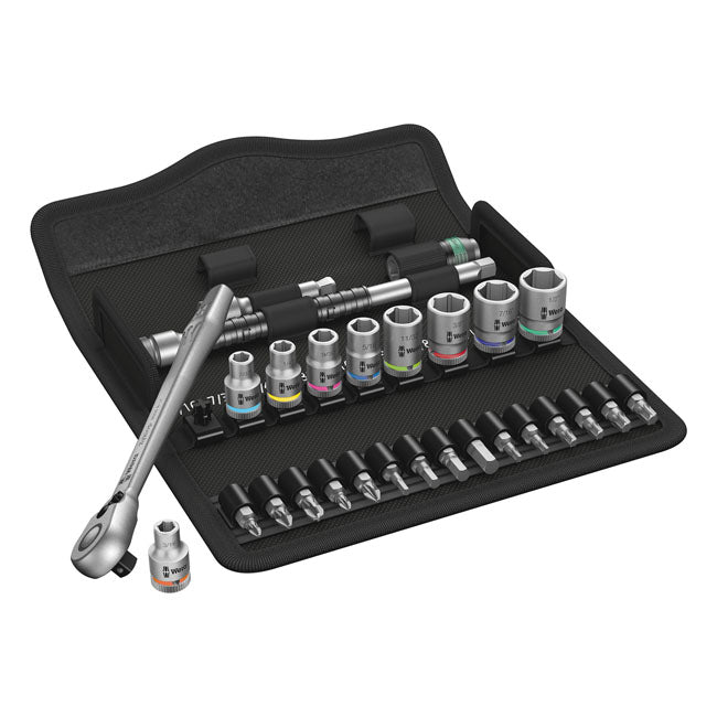 Wera Zyklop ratchet switch kit 28 pcs. 1/4" drive - US Sizes TOOLS SOCKETS Wera