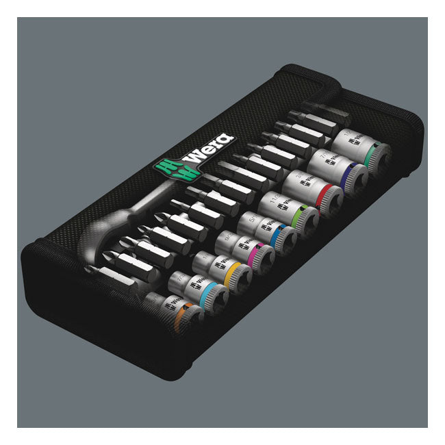 Wera Zyklop ratchet switch kit 28 pcs. 1/4" drive - US Sizes TOOLS SOCKETS Wera