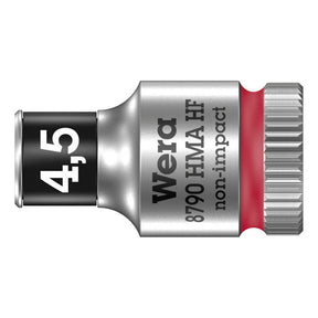 Wera Zyklop 1/4" socket with holding function - Metric 4.5 TOOLS SOCKETS Wera
