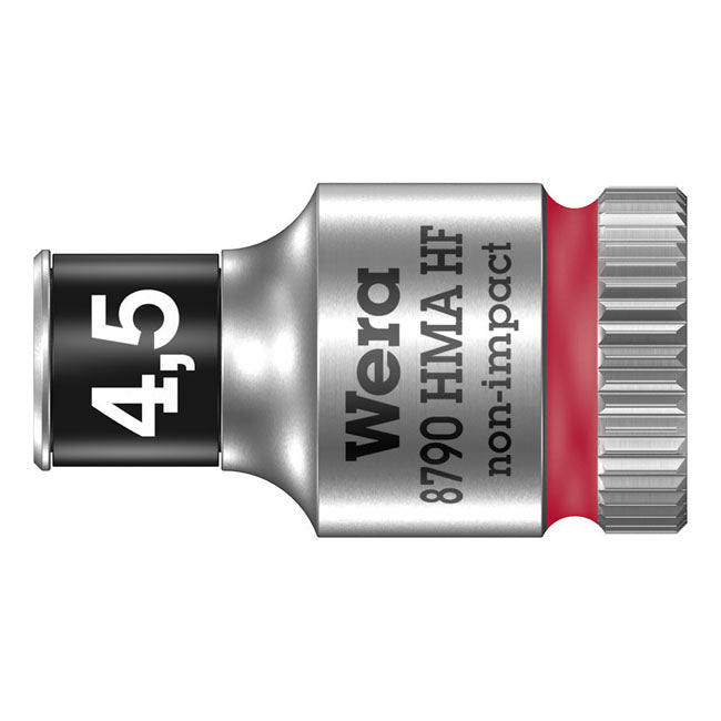 Wera Zyklop 1/4" socket with holding function - Metric 4.5 TOOLS SOCKETS Wera
