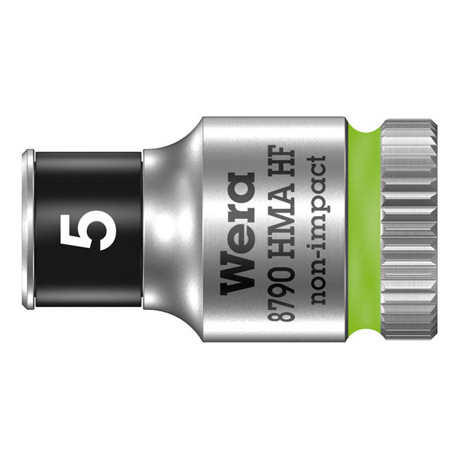Wera Zyklop 1/4" socket with holding function - Metric 5.0 TOOLS SOCKETS Wera