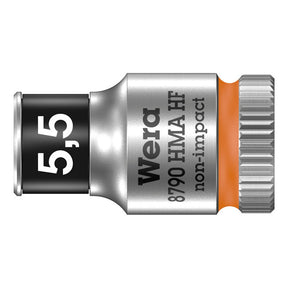 Wera Zyklop 1/4" socket with holding function - Metric 5.5 TOOLS SOCKETS Wera