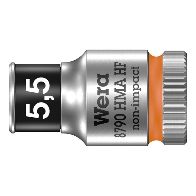 Wera Zyklop 1/4" socket with holding function - Metric 5.5 TOOLS SOCKETS Wera