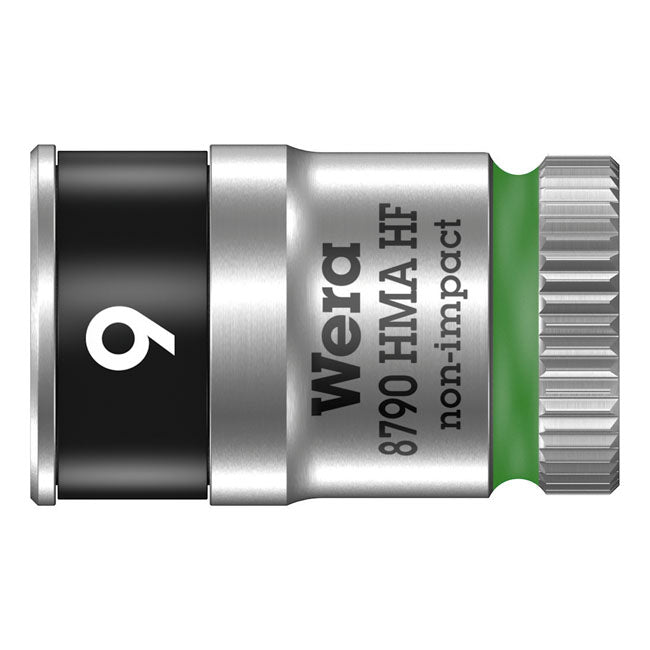 Wera Zyklop 1/4" socket with holding function - Metric 9.0 TOOLS SOCKETS Wera