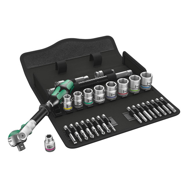 Wera Zyklop ratchet kit 29 pcs. 3/8" drive Metric sizes TOOLS SOCKET SET Wera