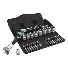 Wera Zyklop ratchet kit 29 pcs. 3/8" drive US sizes TOOLS SOCKET SET Wera
